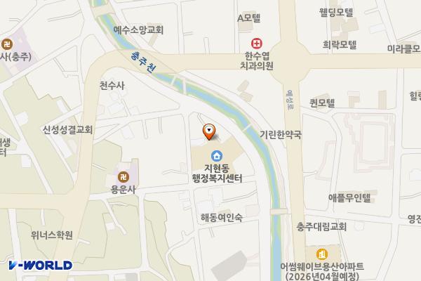 지현동 행정복지센터 화장실 위치 지도 — 충청북도 충주시 지현천변1길 41(지현동)