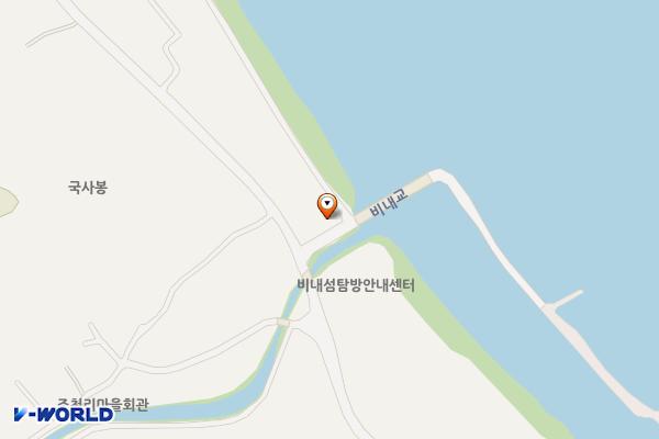 비내섬화장실(비내쉼터 옆) 위치 지도 — 충청북도 충주시 앙성면 남한강변길 144