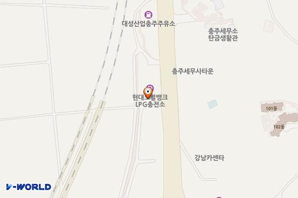 E1만사형통충전소 위치 지도 — 충청북도 충주시 충원대로 713(금릉동)