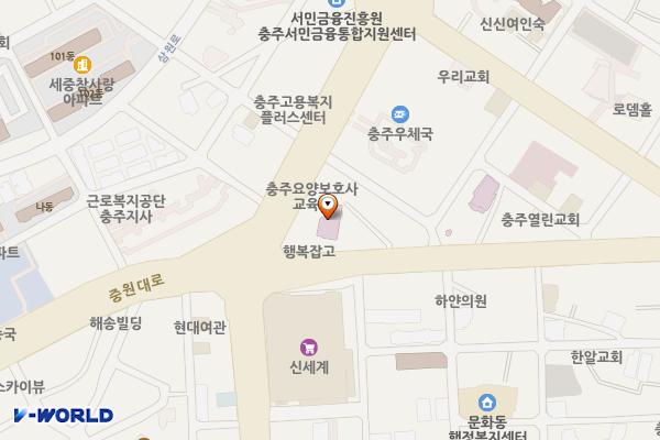 의료법인문화의료재단문화실버요양병원 위치 지도 — 충청북도 충주시 국원대로 6 (문화동)