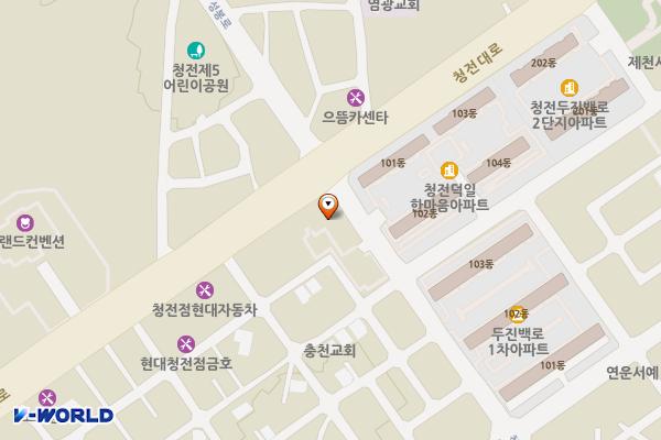 제천우체국 위치 지도 — 충청북도 제천시 청전대로 72