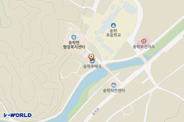 송학우체국 위치 지도 — 충청북도 제천시 송학면 시곡포전로 1길 14-1