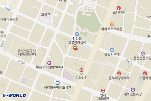 시민주차타워 위치 지도 — 충청북도 제천시 의림대로13길 6