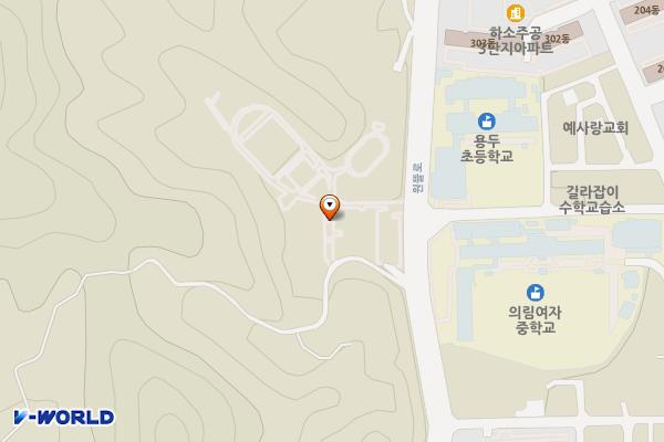 하소체육공원간이화장실 위치 지도 — 충청북도 제천시 원뜰로 147