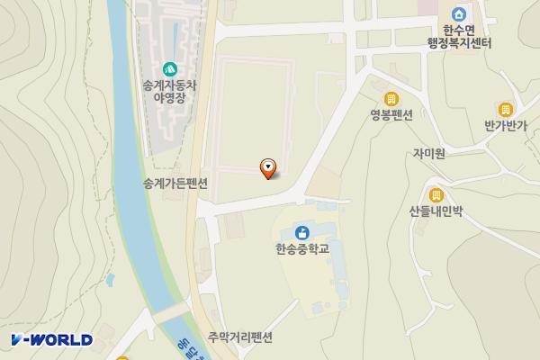 체육문화공원(축구장) 위치 지도 — 충청북도 제천시 한수면 미륵송계로6길 1