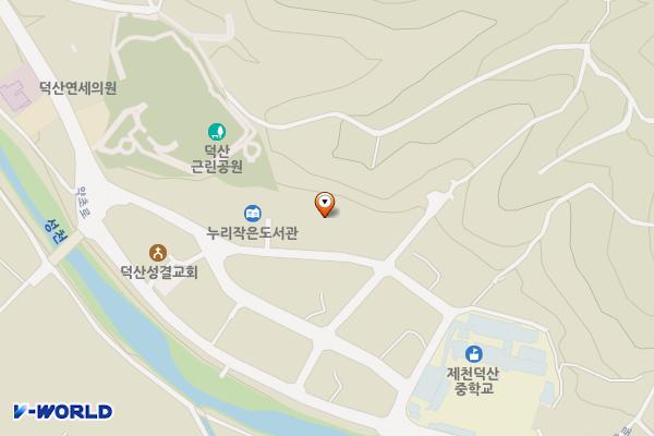덕산면문화센터 위치 지도 — 충청북도 제천시 덕산면 약초로3길 23