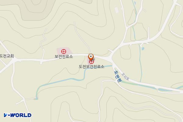 도전보건진료소 위치 지도 — 충청북도 제천시 수산면 오티로 276