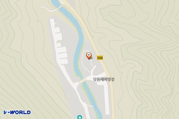 닷돈재주차장화장실 위치 지도 — 충청북도 제천시 한수면 송계리 70-2