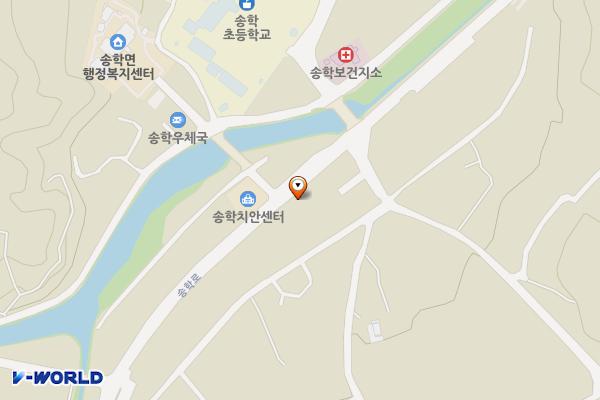 송학장터관리사무소 위치 지도 — 충청북도 제천시 송학면 무도길 2