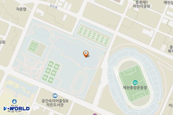 야외음악당(실외) 위치 지도 — 충청북도 제천시 숭의로 85