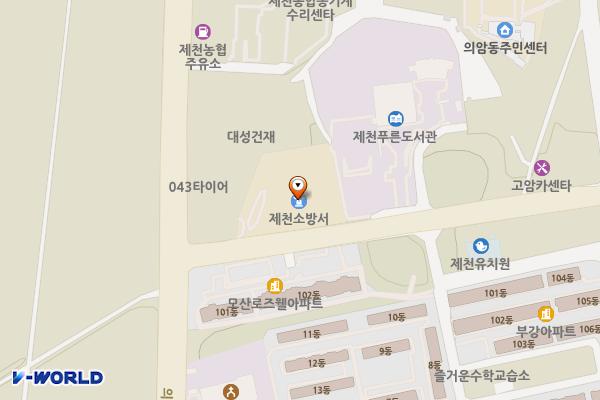 제천소방서 위치 지도 — 충청북도 제천시 신죽하로 164