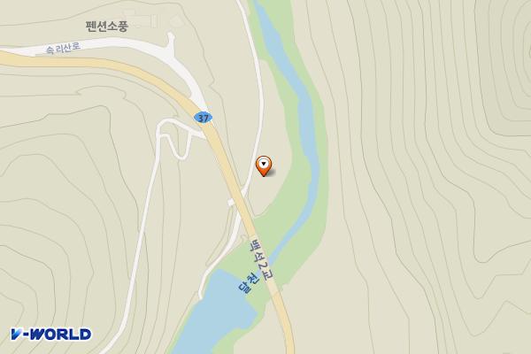 백석2리 공중화장실 11-02-1 위치 지도 — 충청북도 보은군 산외면 백석리 60