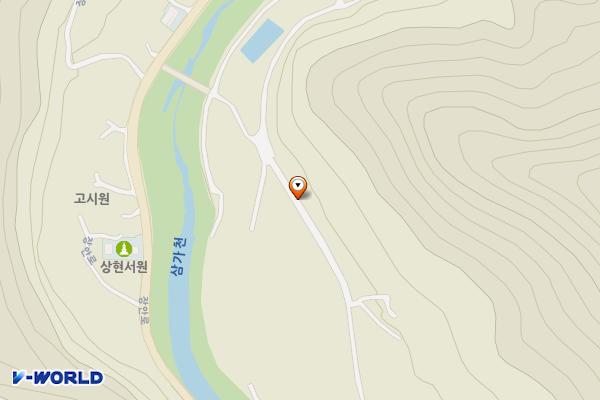 충북알프스시발점 공중화장실 (공원) 위치 지도 — 충청북도 보은군 장안면 서원리 산17-2