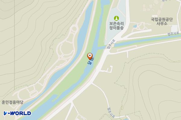 정이품송 공중화장실 위치 지도 — 보은군 속리산면 상판리 239