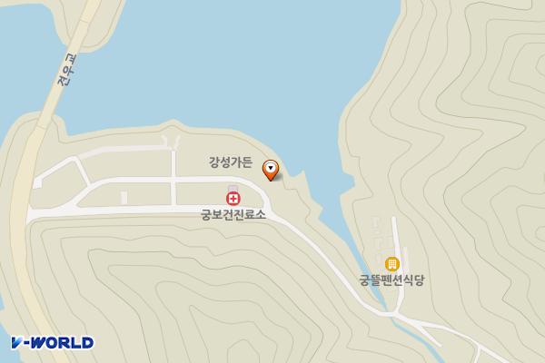 상궁저수지 공중화장실(유원지) 위치 지도 — 충청북도 보은군 내북면 상궁리 361-27