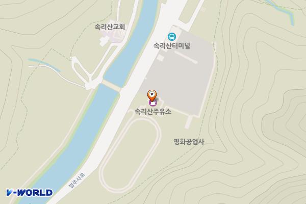 대형주차장(주유소 뒤) 위치 지도 — 충청북도 보은군 속리산면 법주사로 202
