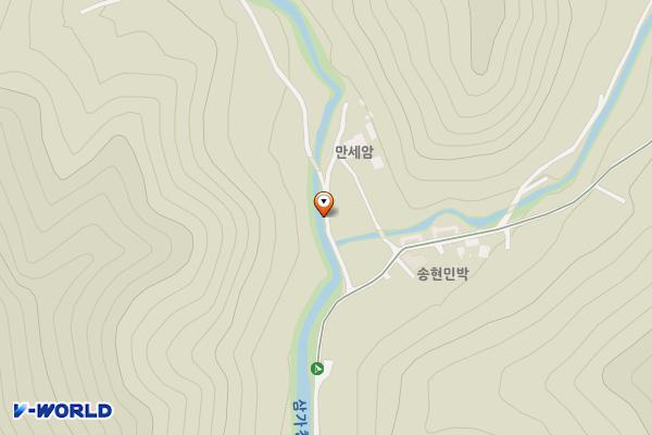 만수리 공중화장실 위치 지도 — 충청북도 보은군 속리산면 만수리 25-5
