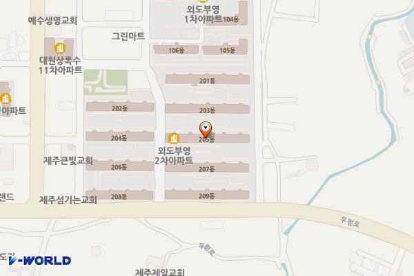 우평로 318, 외도일동 560-3 위치 지도 — 제주특별자치도 제주시 우평로 318