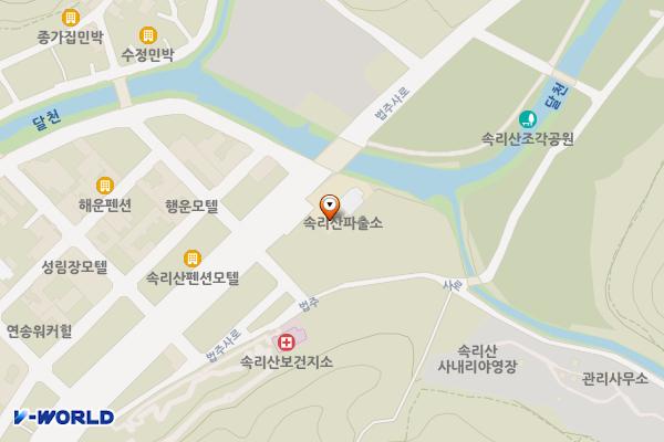 사내리 공중화장실(파출소) 위치 지도 — 충청북도 보은군 속리산면 법주사로 276