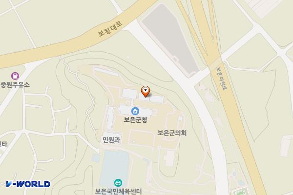 향토민속자료전시관 내 화장실 위치 지도 — 충청북도 보은군 보은읍 군청길 38