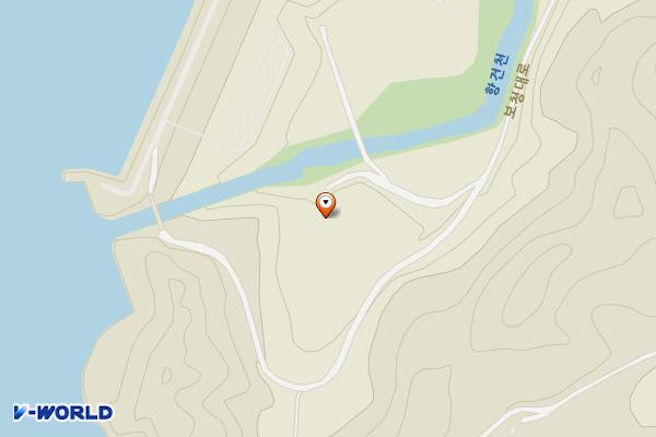 보청지구 공중화장실 위치 지도 — 충청북도 보은군 수한면 병원리 279-1