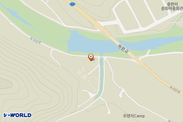 중판리 공중화장실 위치 지도 — 충청북도 보은군 속리산면 중판리 375-129