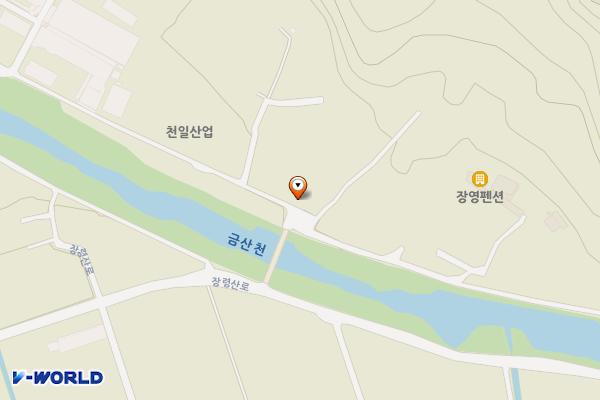 증산리 공중화장실 위치 지도 — 충청북도 옥천군 군서면 금산2길 8-1