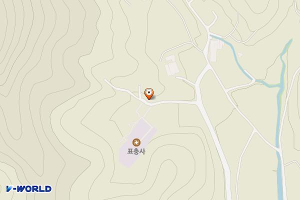 표충사 공중화장실 위치 지도 — 충청북도 옥천군 안남면 도농1길 69, 화장실