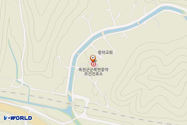 증약보건진료소 위치 지도 — 충청북도 옥천군 군북면 증약1길 10-5