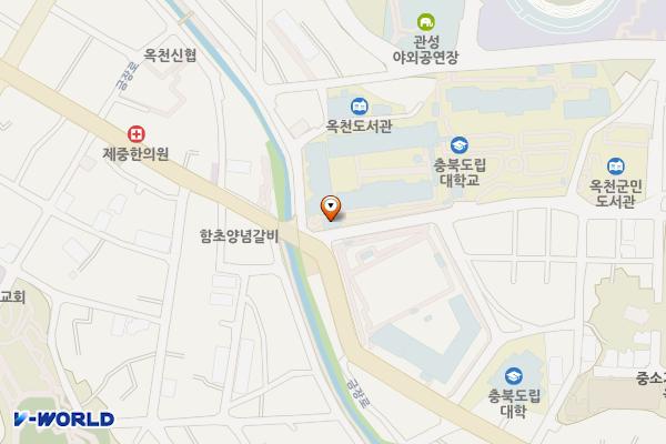 충북도립대학교 본관동 화장실 위치 지도 — 충청북도 옥천군 옥천읍 대학길 15