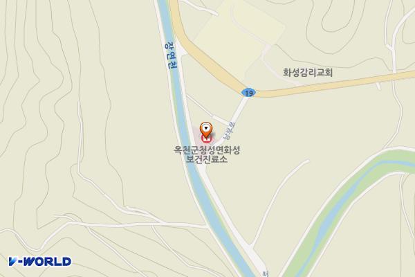 화성보건진료소 위치 지도 — 충청북도 옥천군 청성면 한두레로 17