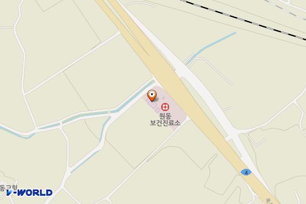 원동보건진료소 위치 지도 — 충청북도 옥천군 이원면 원동3길 9