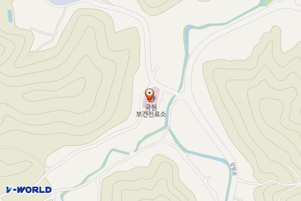 국원보건진료소 위치 지도 — 충청북도 옥천군 군북면 석호길 5
