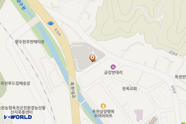 옥천 시외버스공영정류소 위치 지도 — 충청북도 옥천군 옥천읍 삼양로 26
