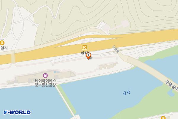 금강(부산)휴게소 위치 지도 — 충청북도 옥천군 동이면 금강로 596