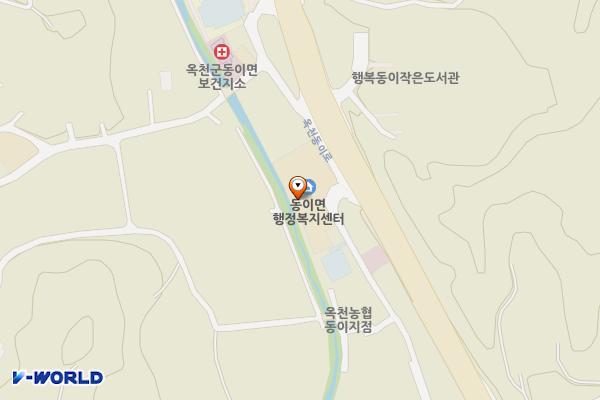 동이면 다목적회관 위치 지도 — 충청북도 옥천군 동이면 평산4길 2
