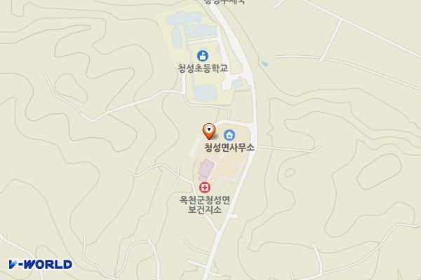 청성면 다목적회관 위치 지도 — 충청북도 옥천군 청성면 산계길 53
