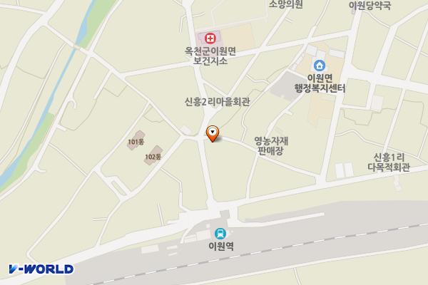 이원보건지소 위치 지도 — 충청북도 옥천군 이원면 신흥4길 29