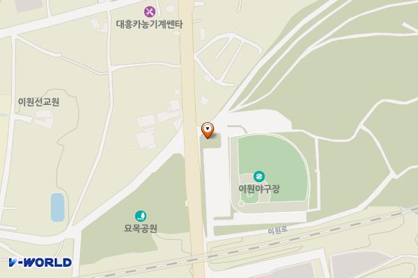 옥천묘목공원(관리동) 위치 지도 — 충청북도 옥천군 이원면 이원로 830
