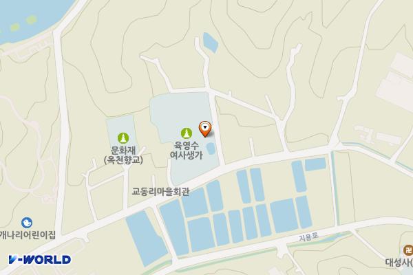 육영수생가 위치 지도 — 충청북도 옥천군 옥천읍 향수길 119