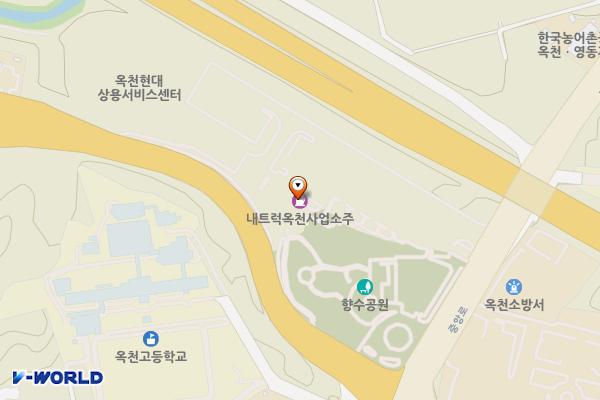 옥천만남(서울)휴게소 위치 지도 — 충청북도 옥천군 옥천읍 중앙로 135