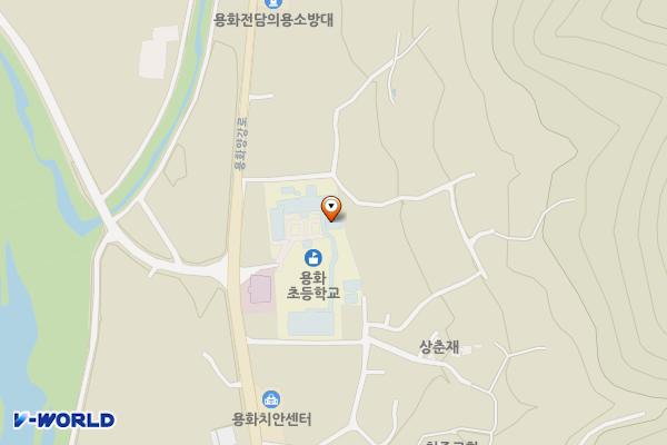 용화초등학교 위치 지도 — 충청북도 영동군 용화면 용화양강로 32