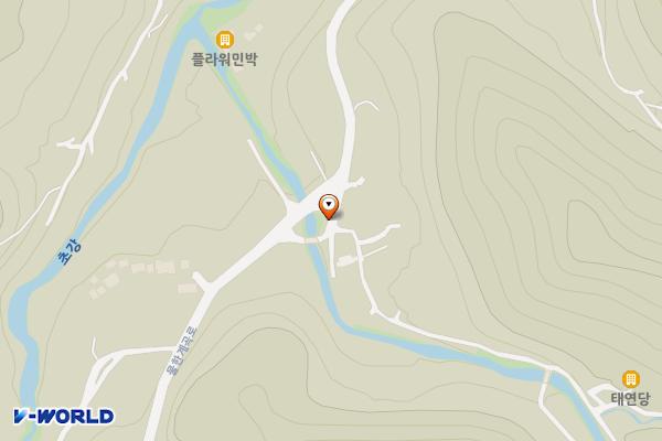물한리 공중화장실 위치 지도 — 충청북도 영동군 물한리 790-3