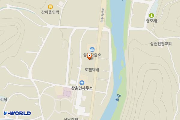 상촌우체국 위치 지도 — 충청북도 영동군 상촌면 민주지산로 3025
