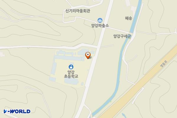양강초등학교 위치 지도 — 충청북도 영동군 양강면 학산영동로 817