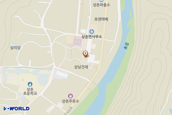 상촌 다목적광장 위치 지도 — 충청북도 영동군 상촌면 민주지산로 3007-1