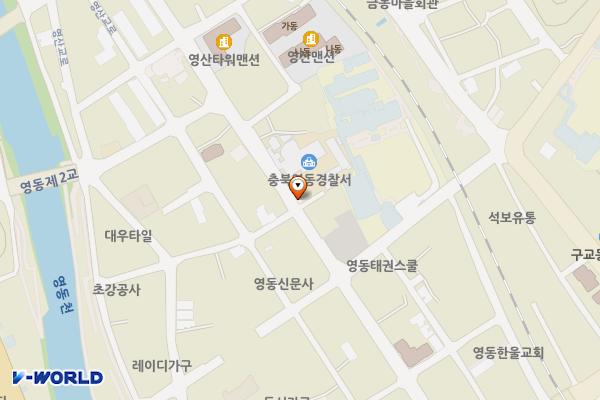 영동경찰서 위치 지도 — 충청북도 영동군 영동읍 영산로 32