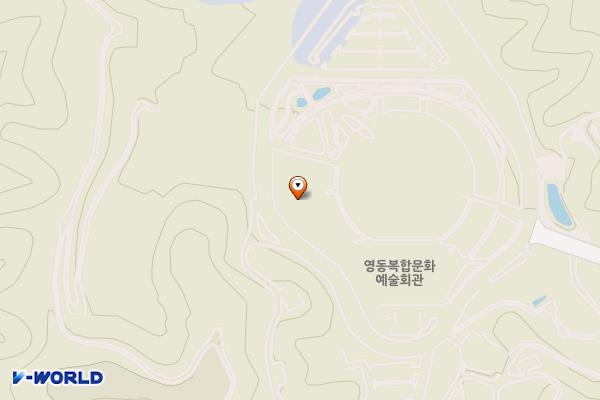 레인보우힐링센터 위치 지도 — 충청북도 영동군 영동힐링로 95