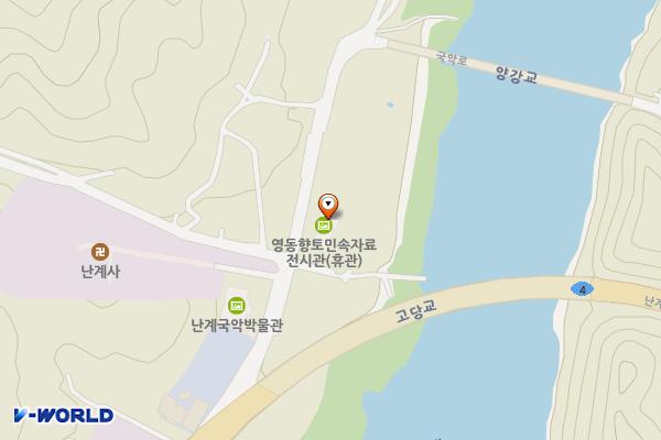 난계국악기체험촌 위치 지도 — 충청북도 영동군 심천면 국악로1길 33