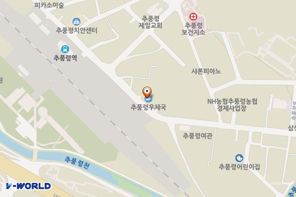 추풍령우체국 위치 지도 — 충청북도 영동군 추풍령면 추풍령로 461